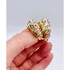 paire de clips d'oreilles or pavée diamants taille brillant env. 2 cts or 750 millième (18 ct) 13,54g