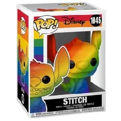 figurine funko! pop - disney - it gets better project n°1045 - stitch - arc-en-ciel (56582)