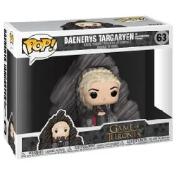 figurine funko! pop - game of thrones - daenerys targaryen / daenerys sur throne dragonstone deluxe