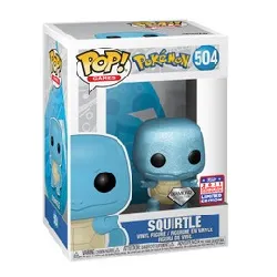 figurine funko! pop - pokémon n° 504 - carapuce / squirtle (dglt)(ie)