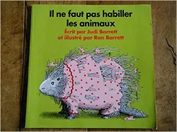 livre il ne faut pas habiller les animaux