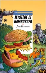 livre mystère et hamburger
