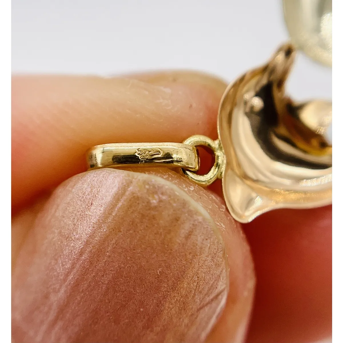 Pendentif Dauphin En Or 18K (750) - Bijou Authentique Poinçonné, Occasion, Cadeau Symbolique Idéal
