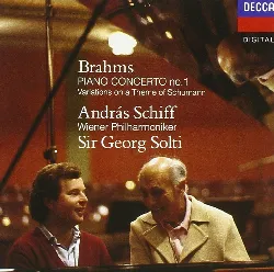 cd johannes brahms - piano concerto no. 1, variations on a theme of schumann (1989)