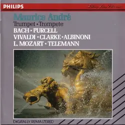 cd maurice andré - bach, purcell, vivaldi, clarke, albinoni, l. mozart, telemann - trumpet - trompete (1990)