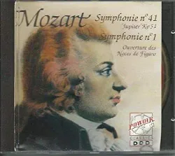 cd wolfgang amadeus mozart - symphonie nº 41 'jupiter' kv 51 / symphonie nº 1 / ouverture des noces de figaro (1990)