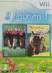 jeu wii pack 2 jeux pony friends 2 mon haras