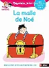 livre regarde, je lis avec noé et mila - lecture cp - niveau 1 - la malle de noé