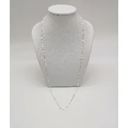 81ca2040-50 chaîne argent maille torsadée fine argent 925 millième (22 ct) 2,28g