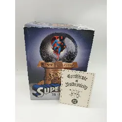 dc direct superman cold cast porcelain snow globe limited number
