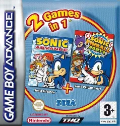 jeu gba 2 games in 1: sonic advance + sonic pinball party game boy advance