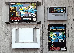 jeu snes infogrammes les schtroumpfs autour du monde super nes super nintendo - super nes