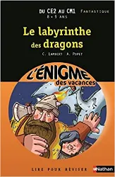 livre cahier de vacances - enigmes vacances: le labyrinthe des dragons