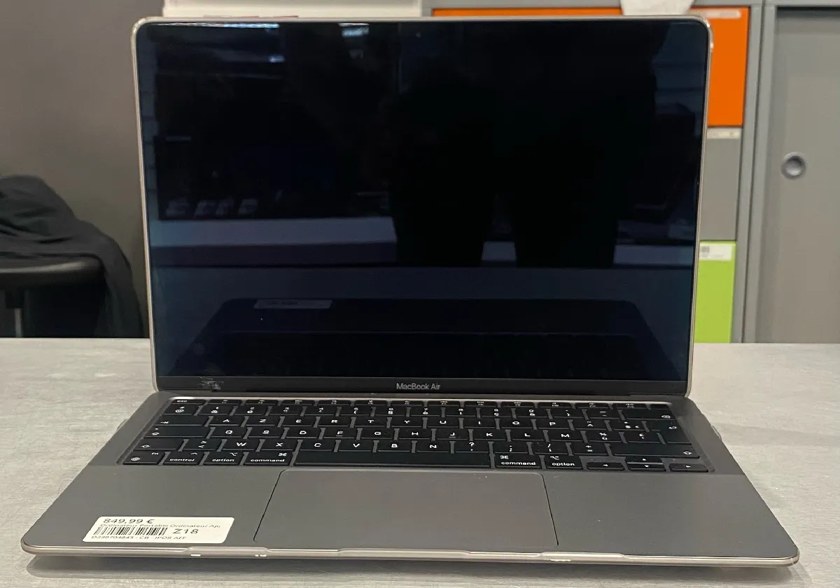 Ordinateur Portable Ordinateur Apple MACBOOK AIR M1 A2337 256 Gris