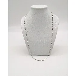 chaîne argent maille gourmette fine argent 800 millième (19 ct) 2,33g