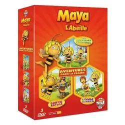 dvd maya l'abeille - mes nouvelles aventures + sortie royale + l'école de maya - pack