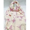 écharpe foulard etole éric bompard en cahemire imprimé fleurs romantiques