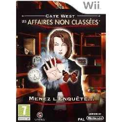 jeu wii cate west : les affaires non classées