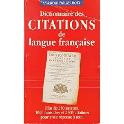 livre dictionnaire des citations de langue française