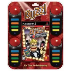 jeu ps2 buzz! the hollywood quiz (bundle)