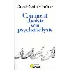 livre comment choisir son psychanalyste