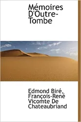 livre mémoires d'outre - tombe