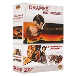 dvd coffret drames historiques - autant en emporte le vent + le docteur jivago