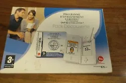 console nintendo ds lite blanche -  pack découverte - entraînement cérébral du dr kawashima