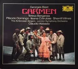 cd georges bizet - teresa berganza · plácido domingo · ileana cotrubas · sherrill milnes · the ambrosian singers · london symphony