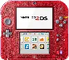 console nintendo 2ds - transparente rouge
