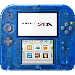 console sony console nintendo 2ds - transparente bleu