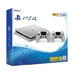 console sony playstation 4 slim d 500 go silver + 2eme manette