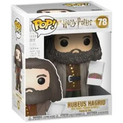 figurine funko! pop - harry potter - rubeus hagrid with cake - oversized 15cm - 78
