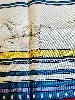 hermès carré/foulard de soie séquences (fils tirés, taches)
