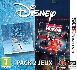 jeu 3ds la reine des neiges - la quète d'olaf + les nouveaux héros nintendo 3ds