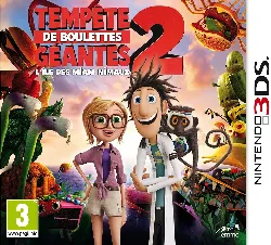 jeu 3ds tempêtes de boulettes géantes 2 - l'île des miam - nimaux 3ds