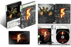 jeu xbox 360 resident evil 5 - édition steelbox collector limitée