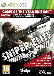 jeu xbox 360 sniper elite v2 - édition jeu de l'année