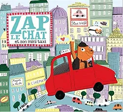 livre zap le chat et son mini taxi