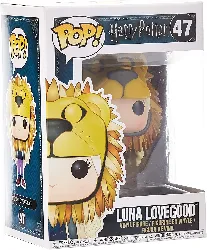figurine funko pop vinyle - harry potter - luna lovegood with lion head, 14944
