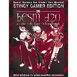 livre besm d20: anime role - player's handbook : stingy gamer edition