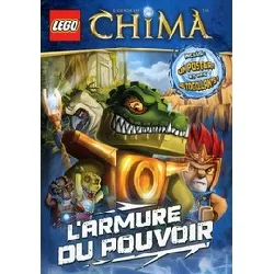 livre lego legends of chima - l'armure du pouvoir