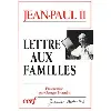 livre lettre aux familles - 1994, année de la famille