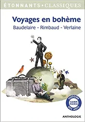 livre voyages en bohème: baudelaire - rimbaud - verlaine