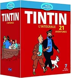 blu-ray tintin : l'intégrale de l'animation - 21 aventures - blu - ray