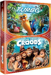 dvd turbo + les croods - pack