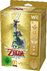 jeu wii the legend of zelda : skyward sword + manette wii plus dorée - édition limitée
