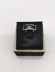 bague acier avec têtes de mort