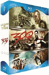 blu-ray coffret épopées : clash of titans 300 10000 bc