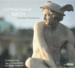 cd carl philipp emanuel bach, orchestra of the age of enlightenment , dir. gustav leonhardt - concertos et symphonies (2002)